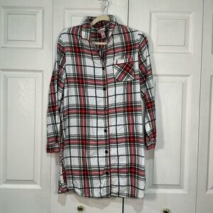 🍓 Wondershop Plaid Nightshirt Niightgown - Medium